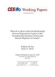 Provide your employment and wages information for the past 18 months. What Do We Know About The Relationship Between Regionalized Aspects Of The Unemployment Insurance System And Internal Migration In Canada Publication Cesifo