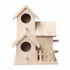 Note that the sides go between the front and back of the birdhouse. Diy Wooden Bird House Nest Handmade Eco Friendly Bird Nest Cage Outdoor Birdhouse Garden Yard Hanging Decoration Crafts Bird Cages Nests Aliexpress