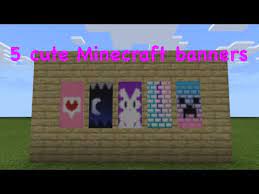 If you're not up to the task of crocheting six animal graphs, you could easily turn this frog graph into wall art or a large pillow. How To Make 5 Cute Minecraft Banners Youtube