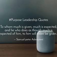 No, none of us are responsible for any superhero abilities, but each child of god has. To Whom Much Is Purpose Leadership With Samuel Peter Facebook