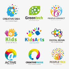Exquisite Color Personalized Logo Design Vector Material Graphics Logo Design Ideas Logo Corpo Ninos Artisticos Ideas Para Logotipo Logotipos Personalizados