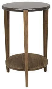 Rustic american cherry veneers and select solids. 25 T Set Of 2 Granite Top Side Table Round Solid Stone Top Solid Teak Wood Transitional Side Tables And End Tables By Noble Origins Llc Houzz