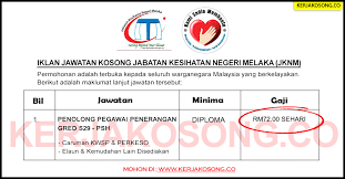 Kerja kosong perbadanan tabung pembangunan kemahiran. Jawatan Kosong Jabatan Kesihatan Negeri Melaka Jknm