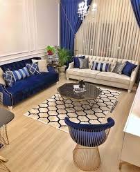 Pin By Hira Zaheer Sudozaii On Home Decor Interior In 2020 White Living Room Decor Blue Living Room Decor Living Room Decor Apartment