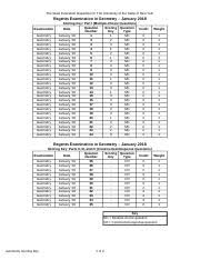 Geometry Common Core Regents January 2018 Scoring Key Xlsx