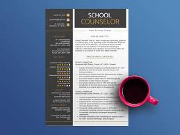 school counselor cv resume template