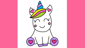 You can then shade places. Easy Cute Unicorn Face Drawing