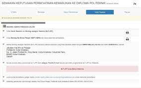 Sila buat semakan untuk melihat status permohonan. Tatacara Official Politeknik Kota Kinabalu Sabah Facebook