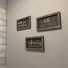 Rustic Farmhouse Bathroom Wood Sign: Beauty Doesn't Rinse Off