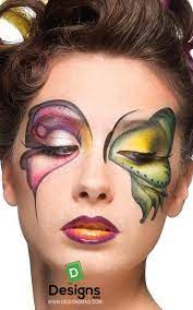 75 Easy Face Painting Ideas Face Painting Makeup Butterfly Makeup Halloween Eye Makeup Butterfly Face Paint