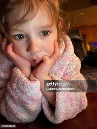 Girl Concentrating High-Res Stock Photo