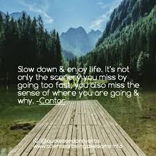 Motivational Quotes Slow Down And Enjoy Life Quotes Sayings