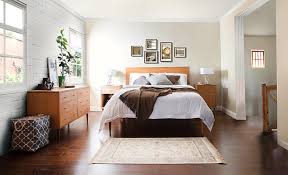 Supported by angled solid american walnut, rich brass details support the craftsmanship and beauty of real wood. Introducing Mid Century Larssen Bedroom Furniture Vermont Woods Studios