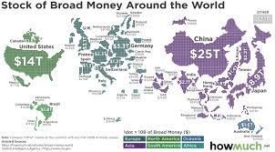 All money and assets in the world shown in physical $100 bills: How Much Money Is In The World