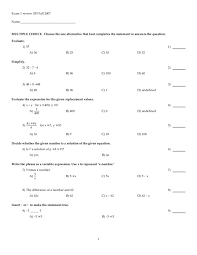 Effective algebra worksheets have to be easy to use. Thirty Four Multiple Choice Introductory Algebra Problems Worksheet For 8th 10th Grade Lesson Planet