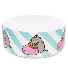 Pusheen Sack Of Cookies Ceramic Donut Cat Bowl 3 Cups Petco