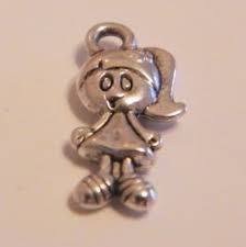 Personalised sterling silver double heart charm necklace. Little Girl Personalised Keyring Double Charm Elegance Style