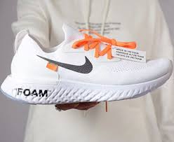 Off White X Epic React Flyknit Shoecolla Tenis Nike Hombre Zapatillas Blancas Hombre Zapatillas Basquet