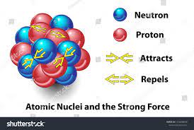 Strong Force Nucleus Atom This Science Stock Vector (Royalty Free)  1216908298
