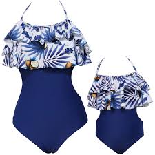 Get free shipping and returns on swimwear today! Baby Girl Swimwear Mommy And Me One Piece Swimsuits Floral Flounce Family Matching Bathing Suits Buy Online In Cambodia At Desertcart 145504304