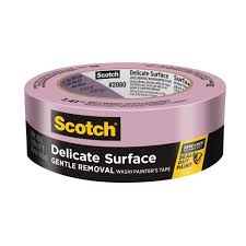 3m scotch 1 41 in x 60 yds delicate surface painters tape with edge lock