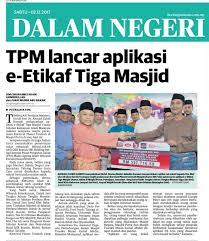 Menteri luar negeri positif corona beberapa hari usai bertemu utusan khusus as. Zahid Hamidi Laporan Akhbar Hari Ini Utusan Online Nst Facebook