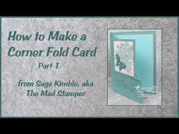 After using several corner rounders for my scrapbooking and junk jo. How To Make A Corner Fold Card Part 1 Youtube