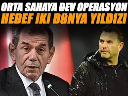 Galatasaray'dan orta sahaya dev operasyon! 2 dünya yıldızı için çalışmalar  başladı https://bit.ly/4qdqf5W