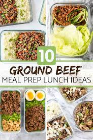 These 10 Ground Beef Meal Prep Lunch Ideas Are Going To Change Up Your Typical Chicken And Rice Meal P Lunch Meal Prep Lunch Recipes Healthy Crockpot Meal Prep