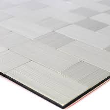 3d selbstklebende bordüre, ckw wasserdichte tapete bordüre dekoration für wohnzimmer badezimmer küche fliesen (grau). Selbstklebende Metall Edelstahl Mosaik Fliesen Silber Mix Bad Wc Bordure Ebay