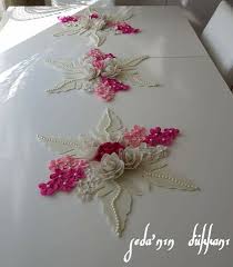 Table Cover Ribbon Work Felt Crafts Crafts
