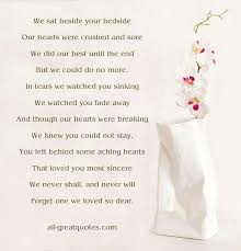 We Sat Beside Your Bedside Funeral Poems Love My Husband Dad In Heaven