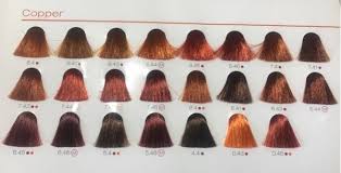 Copper Hair Colour Chart Find Your Perfect Hair Style