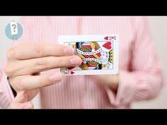 Poke a hole with a needle through the center of a card. Snap Change Card Trick Tutorial Visually Change A Card Youtube Card Tricks Magic Tricks For Kids Magic Card Tricks