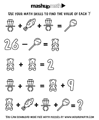 The krazydad format, which i prefer, retains the visual symmetry of each puzzle, by showing each clue twice inside a triangle, on each side of the word. Free Math Coloring Worksheets For Grades 1 8 Mashup Math