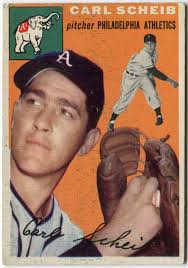 1954 Topps #118 Carl Scheib Philadelphia Athletics