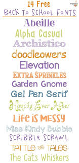 14 Free Back To School Fonts School Fonts Free School Fonts Teacher Fonts