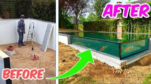 Maybe you would like to learn more about one of these? Building Most Amazing Fish Pond With Window In 4 Weeks Diy Koi Pond Youtube