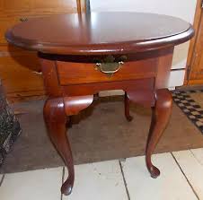 Left hand navigationskip to search results. Solid Cherry Oval End Table Side Table By Broyhill T168 Ebay