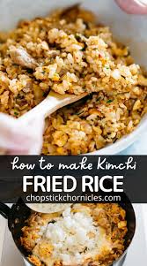 Kimchi Fried Rice Recipe Kimchi Fried Rice Fried Rice Recipe For Rice Balls