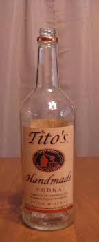 Has been added to your cart. Tito S Handmade Vodka Empty 1 Liter Bottle Bottle Crafts Etsy