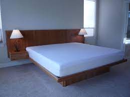 Diy bed plans, cut list and video included. Bedroom Diy Headboard Wall Hanging Floating Beds With Wooden Wall Headboard Added Shade Lamp Floating Platform Bed White And Grey Bedroom Furniture Bed Frame