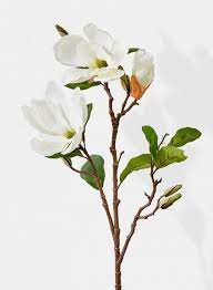 28in White Artificial Magnolia Spray Magnolia Wedding Flowers Healing Flowers Magnolia Flower