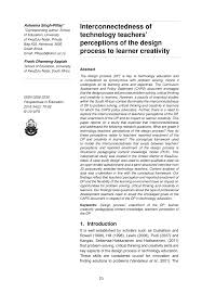 Dezeen awards is the architecture, interiors and design awards programme organised by dezeen, the world's most popular design magazine. Pdf Interconnectedness Of Technology Teachers Perceptions Of The Design Process To Learner Creativity