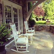 Natural Stone Retaining Wall Bluestone Patio White Rocking Chairs Awesome Space Patio Patio Stones Stone Walls Garden