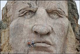 Throwback Thursday: This 2019 photo shows the Carvers in front of the Face.