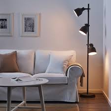 Complete your lamp with a led. Hektar Dark Grey Floor Lamp With 3 Spot Ikea