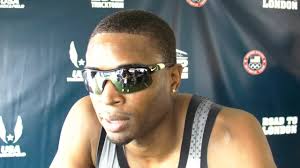 Manteo Mitchell 5th Mens 400m Final Post Race 44.96