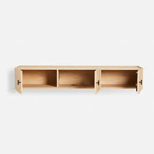 187/96/41 cm mit farbglas in weiss matt 1.290. Woud Array Sideboard Wandmontage 150cm Ambientedirect