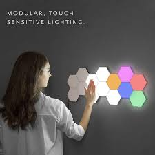 Quantum Light Touch Sensor Night Lights Led Hexagon Light Magnetic Modular Touch Wall Lamp Creative Home Decor Color Night Lamp Led Night Lights Aliexpress